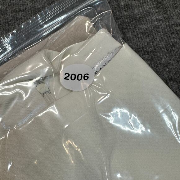 Sandra Darren Dress Womens 6P Neutral Colorblock Embroidered Sleeveless Sheath - Picture 11 of 11